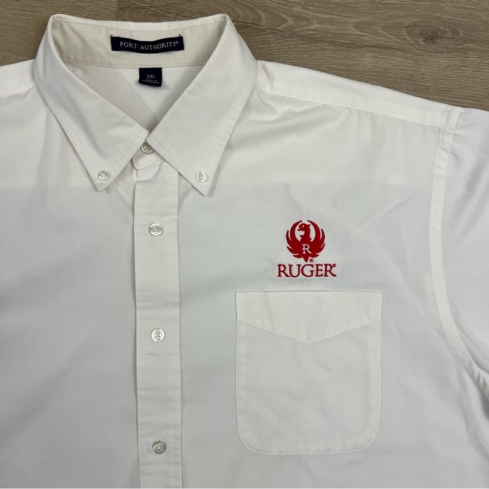 Vintage Ruger Firearms Men's Button Down Promotional Shirt Embroidered Logo